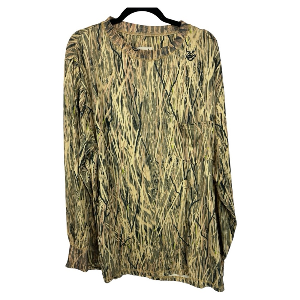 🥑5/$25 M2D Camo Duck Camo Long Sleeve Shirt Top Hunting L